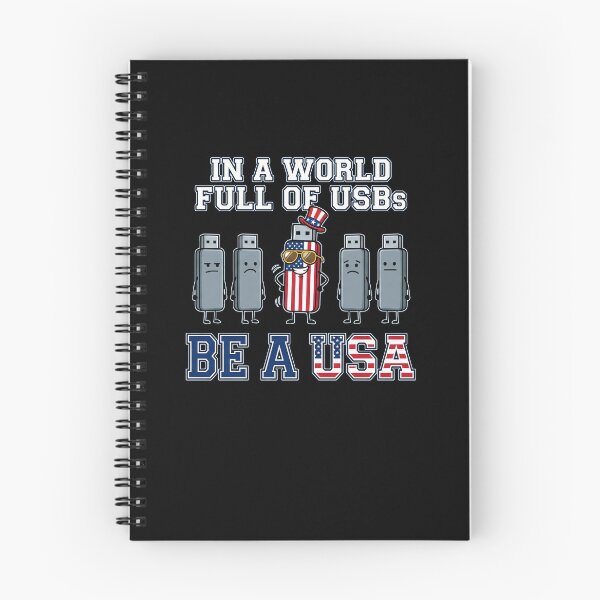 Item preview, Retro In A World Full Of USBs Be A USA Patriotic Meme designed and sold by elderberry.