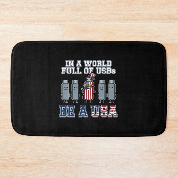 Item preview, Retro In A World Full Of USBs Be A USA Patriotic Meme designed and sold by elderberry.