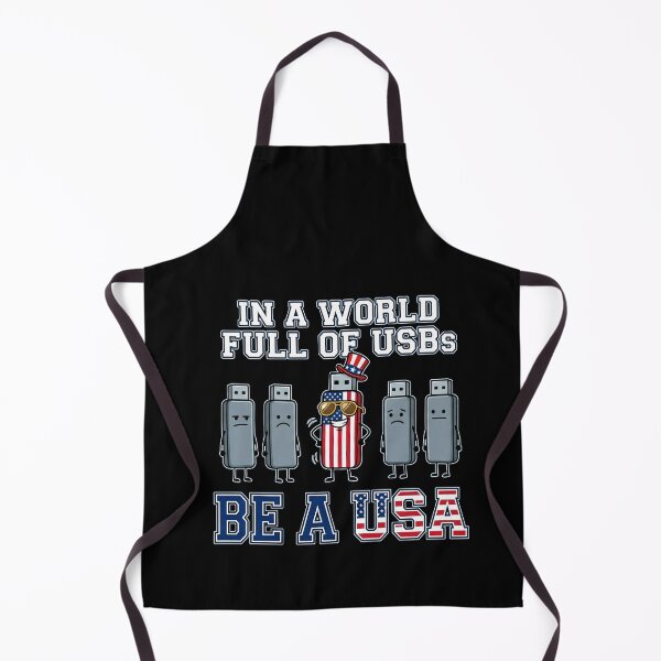 Item preview, Retro In A World Full Of USBs Be A USA Patriotic Meme designed and sold by elderberry.