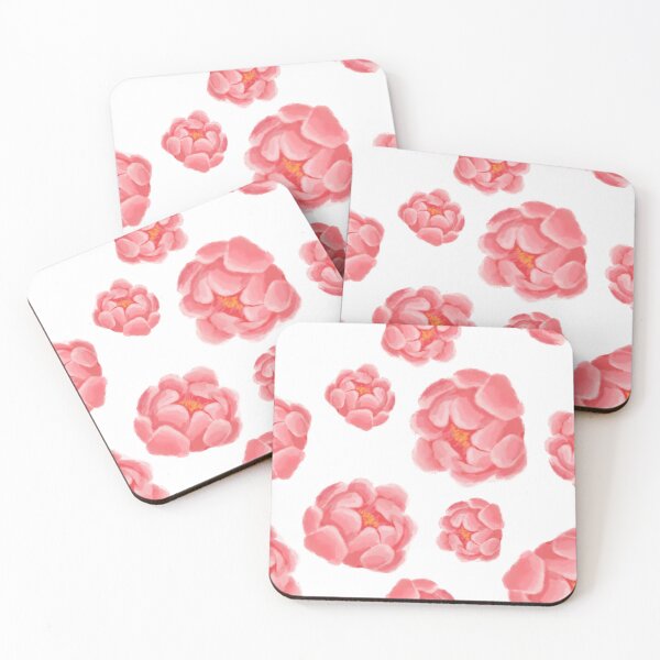 Item preview, Peony watercolor pattern designed and sold by Fridayscorner.