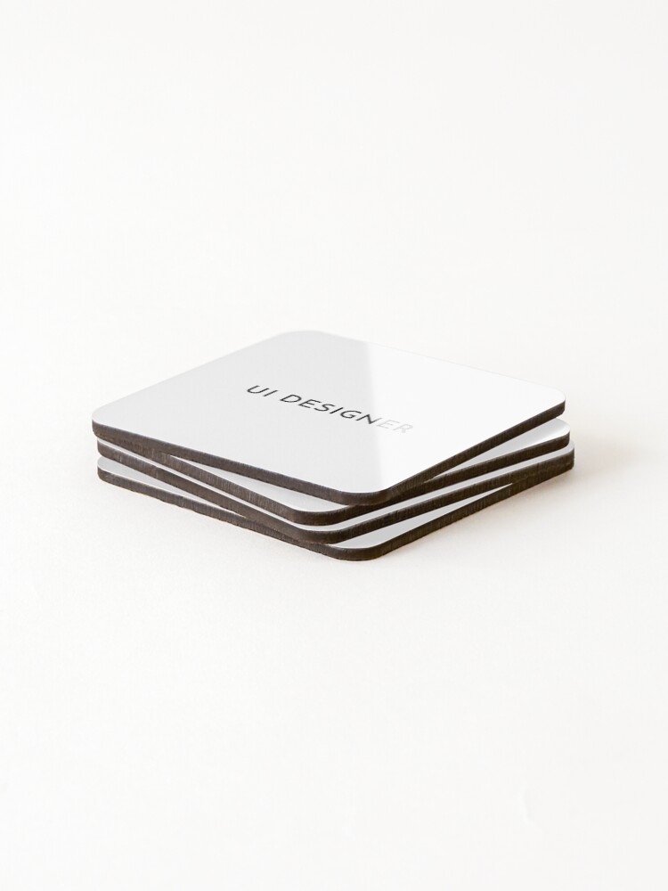 Thumbnail 4 of 5, Coasters (Set of 4), UI Designer (Inverted) designed and sold by developer-gifts.