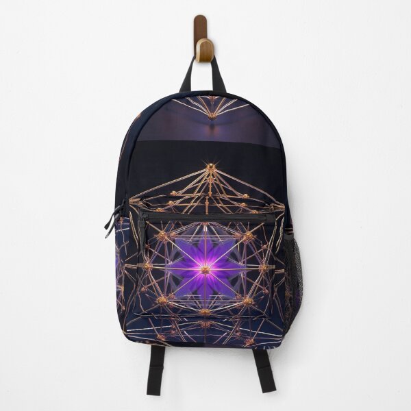 Item preview, Sacred Divine Design – Metatron’s Cube | Golden Sacred Geometry with Purple Energy Core designed and sold by ArtivaNest.