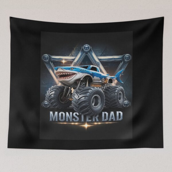 Item preview, Shark Dad Are My Jam Truck Lover designed and sold by AquaKiev.