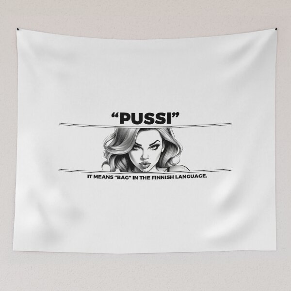 Item preview, Pussi | Finnish Word, English Ears designed and sold by JaaGo PopLab.