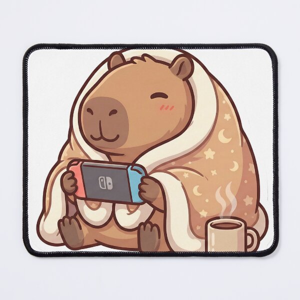 Item preview, Cozy Capybara Gamer Hibernation Mode Aesthetic designed and sold by StickyGuys.
