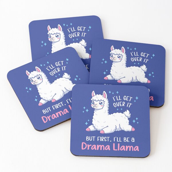 Item preview, I'll Get Over It But First, I'll Be A Drama Llama - Kawaii Crying Design designed and sold by Brogress Project.