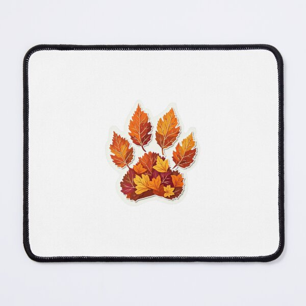 Item preview, Paw print filled with fall leaves. designed and sold by STICKERS FOR SALE NOW.