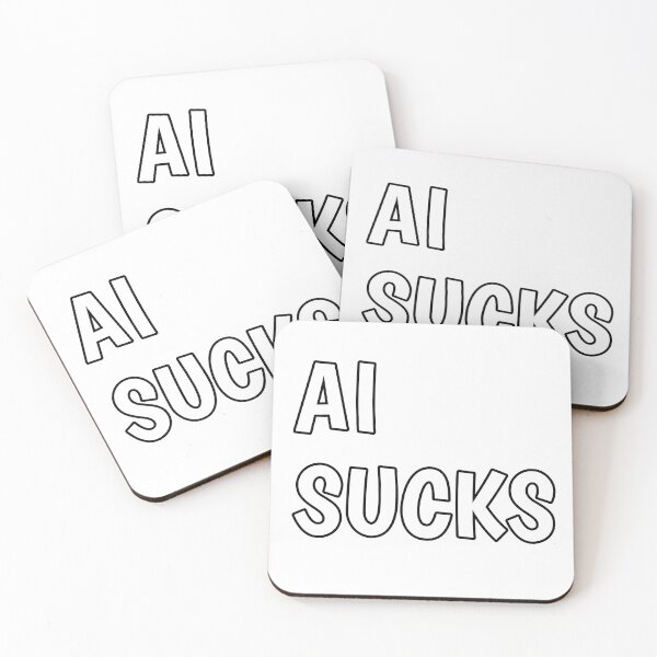 Item preview, AI SUCKS -transparent designed and sold by Designs-By-DB.