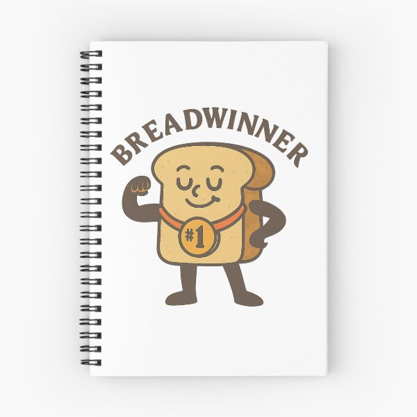 Item preview, Funny Breadwinner Cartoon Toast Design designed and sold by LaughLab Apparel.