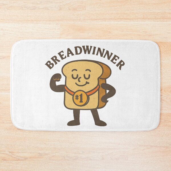 Item preview, Funny Breadwinner Cartoon Toast Design designed and sold by LaughLab Apparel.
