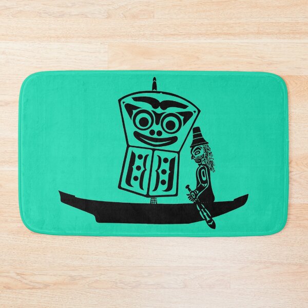 Item preview, Shaman in a Potlatch Canoe Totem of Pacific Northwest Indians designed and sold by YuckyCat.