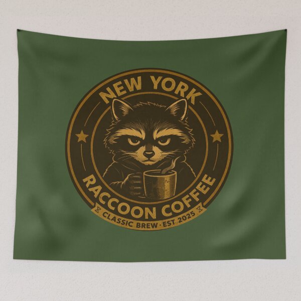 Item preview, New York Raccoon Classic Coffee designed and sold by TytherleyTees.