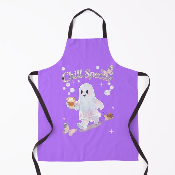 Item preview, Chill Specter Ghost Holographic Aesthetic Coffee Lover Pastel Goth Art designed and sold by Cherrydora.