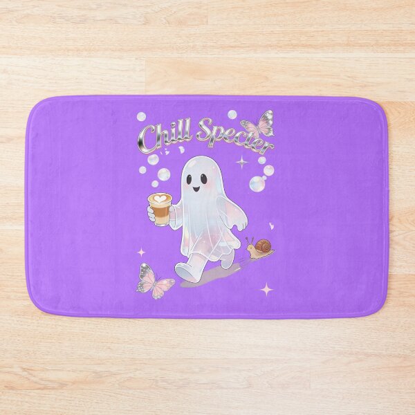 Item preview, Chill Specter Ghost Holographic Aesthetic Coffee Lover Pastel Goth Art designed and sold by Cherrydora.