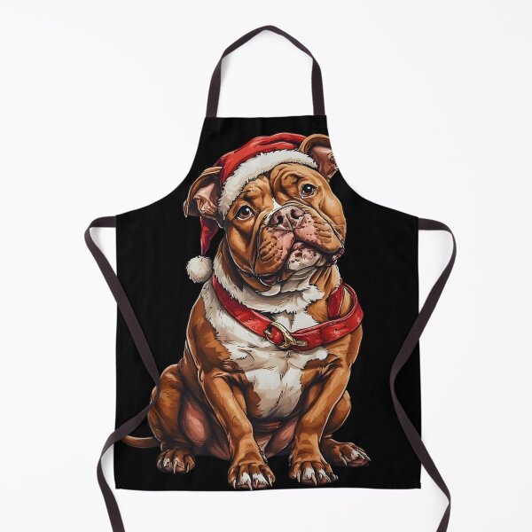 Item preview, Santa Pitbull – Cute Christmas Dog Illustration designed and sold by Karolina’s Cozy Creations.