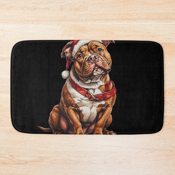 Item preview, Santa Pitbull – Cute Christmas Dog Illustration designed and sold by Karolina’s Cozy Creations.