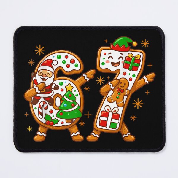 Item preview, Cute Gingerbread Number Sixty Seven Christmas Festive Celebration Party Holiday Art designed and sold by RuperDelois.