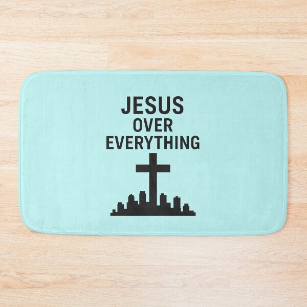 Item preview, JESUS OVER EVERYTHING designed and sold by TheWonkyEaselCo.