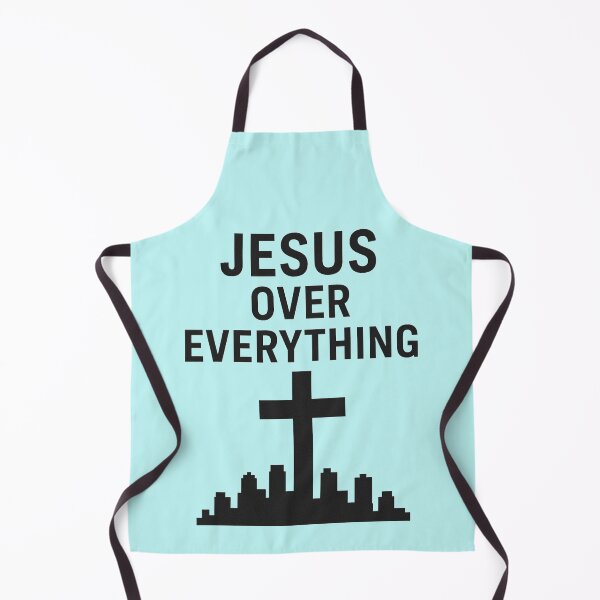 Item preview, JESUS OVER EVERYTHING designed and sold by TheWonkyEaselCo.