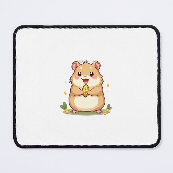 Item preview, Hamster holding a tiny corn kernel. designed and sold by STICKERS FOR SALE NOW.