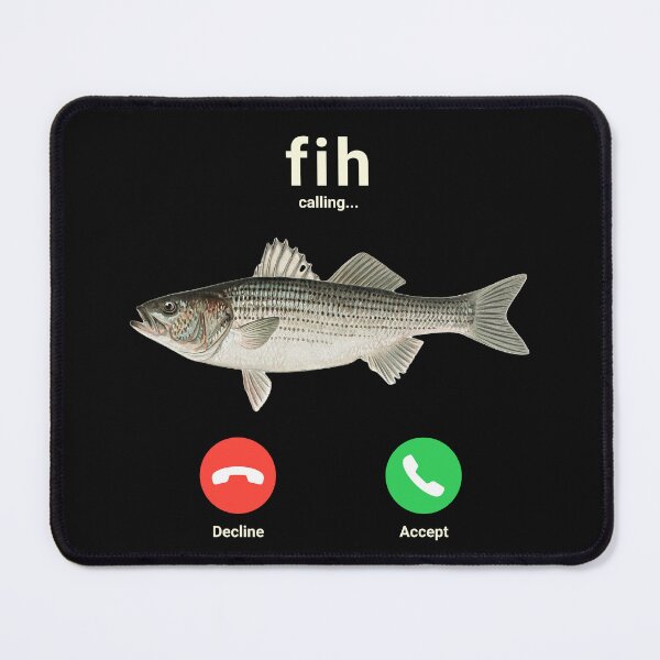 Item preview, Fih Calling Remind me Message Decline Accept Phone Call Fish  designed and sold by first-shirt ⭐ ⭐ ⭐ ⭐ ⭐.