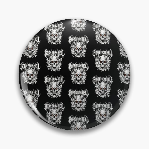 Artikelvorschau, Born From Hell Flaming Skull Design entworfen und verkauft von MulteeverseStudio.