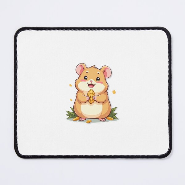 Item preview, Hamster holding a tiny corn kernel. designed and sold by STICKERS FOR SALE NOW.