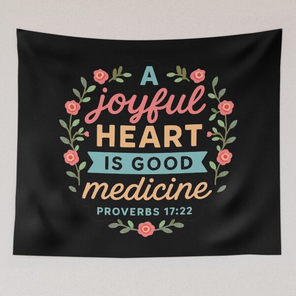 Item preview, Proverbs 17:22 A Joyful Heart is Good Medicine designed and sold by plushism.