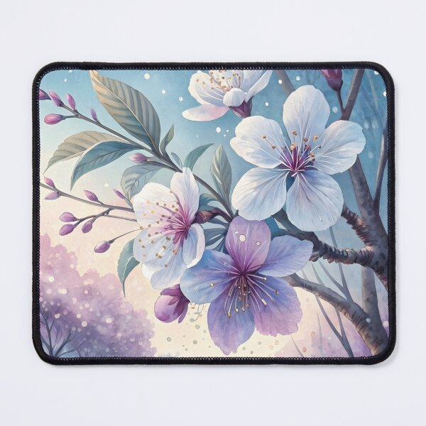 Item preview, Sakura Cherry Blossoms Violet Watercolor designed and sold by AOCollections.