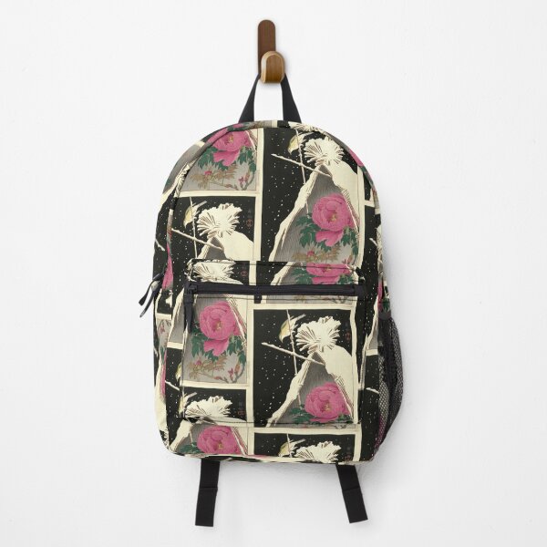 Item preview, Siberian Bluechat Next to a Peony by Ohara Koson : Japanese Poster designed and sold by artofuniverse.