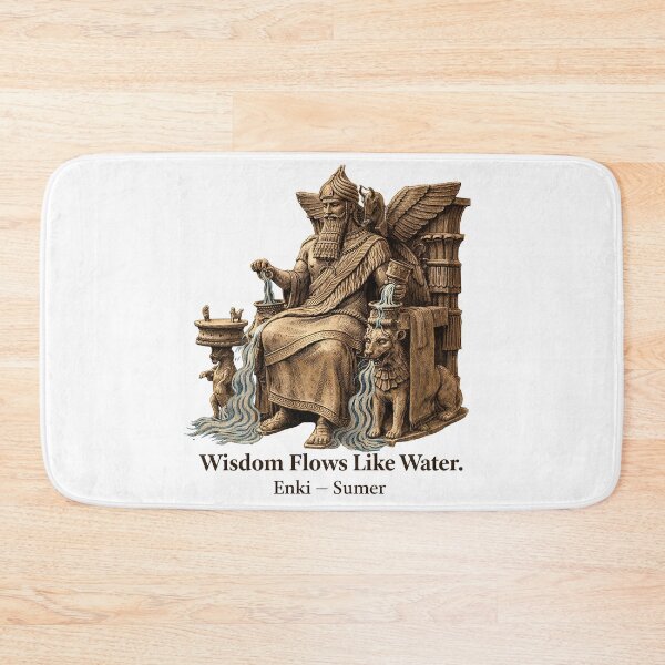 Item preview, Enki Sumerian God of Wisdom Art designed and sold by Retr0Tshirts.