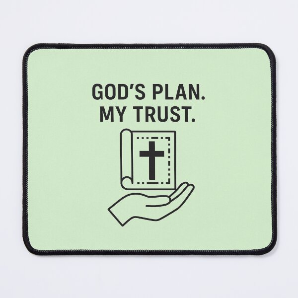 Item preview, GOD'S PLAN. MY TRUST. designed and sold by TheWonkyEaselCo.