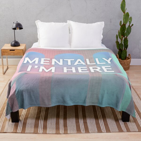 Item preview, Mentally I'm Here Liminal Space Dreamcore Pool Aesthetic designed and sold by StickyGuys.