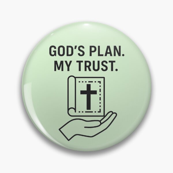 Item preview, GOD'S PLAN. MY TRUST. designed and sold by TheWonkyEaselCo.