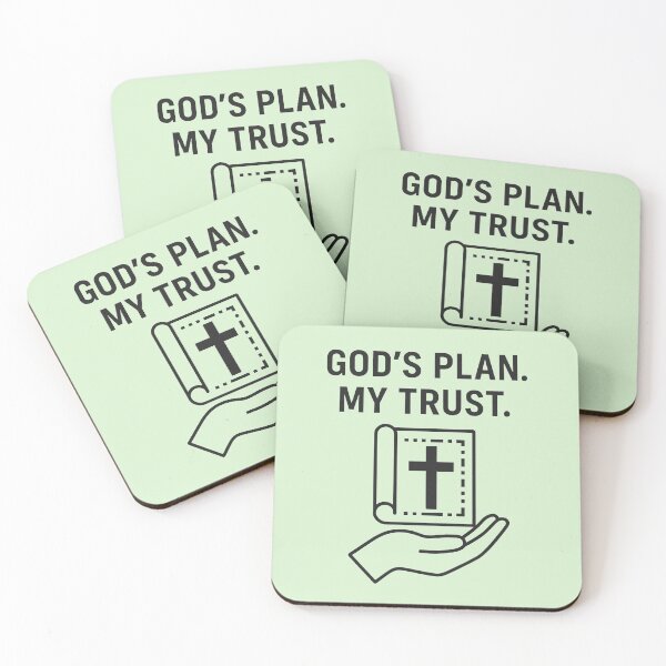 Item preview, GOD'S PLAN. MY TRUST. designed and sold by TheWonkyEaselCo.
