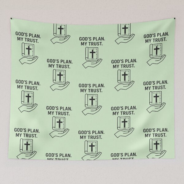 Item preview, GOD'S PLAN. MY TRUST. designed and sold by TheWonkyEaselCo.