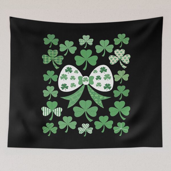 Item preview, St Patricks day Shamrock Coquette Bow Irish boys women men designed and sold by AquaKiev.