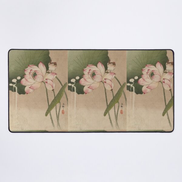 Item preview, Songbird and Lotus by Ohara Koson : Tranquil Shin Hanga Japanese Poster designed and sold by artofuniverse.