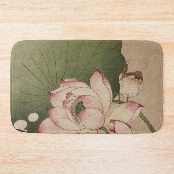 Item preview, Songbird and Lotus by Ohara Koson : Tranquil Shin Hanga Japanese Poster designed and sold by artofuniverse.