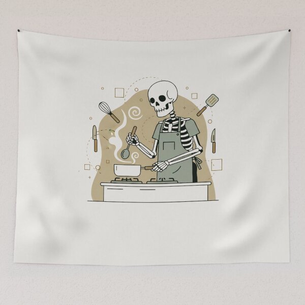 Item preview, CHEF | Minimalist Skeleton Streetwear Art  designed and sold by DEADLINE. .
