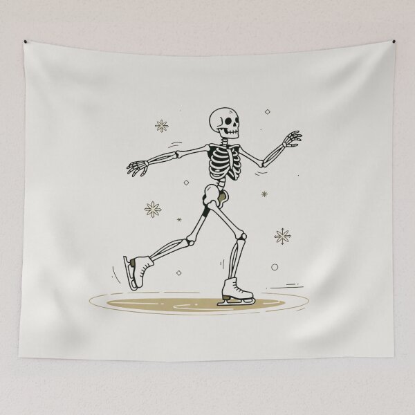 Item preview, ICE SKATER | Minimalist Skeleton Streetwear Art  designed and sold by DEADLINE. .