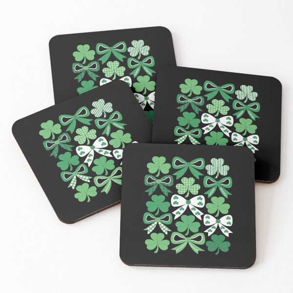 Item preview, St Patricks day Shamrock Coquette Bow Irish boys women men  designed and sold by AquaKiev.