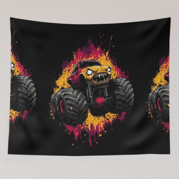Item preview, Scary Monster Truck With Glowing Red Demon Eyes designed and sold by Piotrek0001.