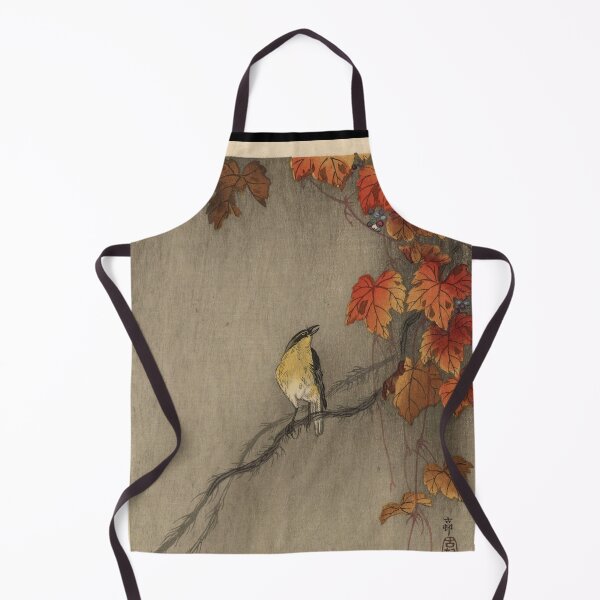 Item preview, Songbird on Maple Tree by Ohara Koson : Autumn Shin Hanga Japanese Poster designed and sold by artofuniverse.