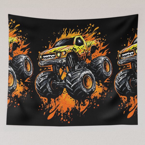 Item preview, Green And Black Truck With Aggressive Paint Splatter designed and sold by Piotrek0001.