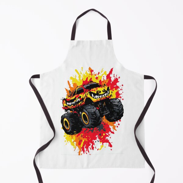 Item preview, Red Beast Truck With Sharp Teeth And Fire designed and sold by Piotrek0001.