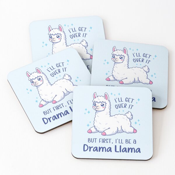 Item preview, I'll Get Over It But First, I'll Be A Drama Llama - Kawaii Crying Design designed and sold by Brogress Project.