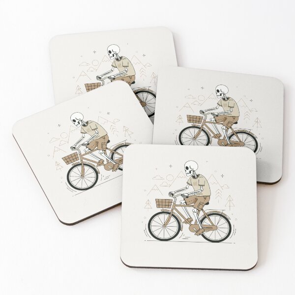 Item preview, BIKER | Minimalist Skeleton Streetwear Art  designed and sold by DEADLINE. .