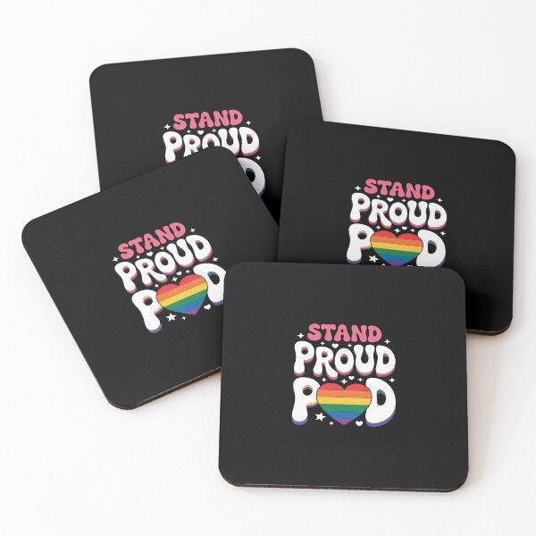 Item preview, Stand Proud Transgender Gay Lesbian LGBT Rainbow Pride Month  designed and sold by SyntaxClaw.