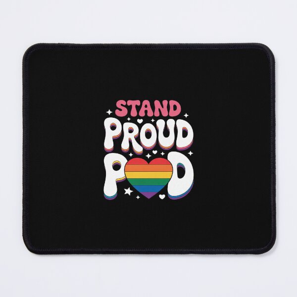 Item preview, Stand Proud Transgender Gay Lesbian LGBT Rainbow Pride Month  designed and sold by SyntaxClaw.